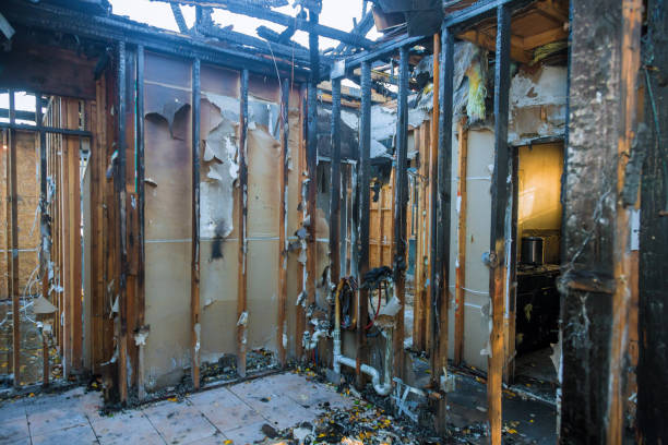 Professional Fire Damage Removal technician working in Swartzville, PA